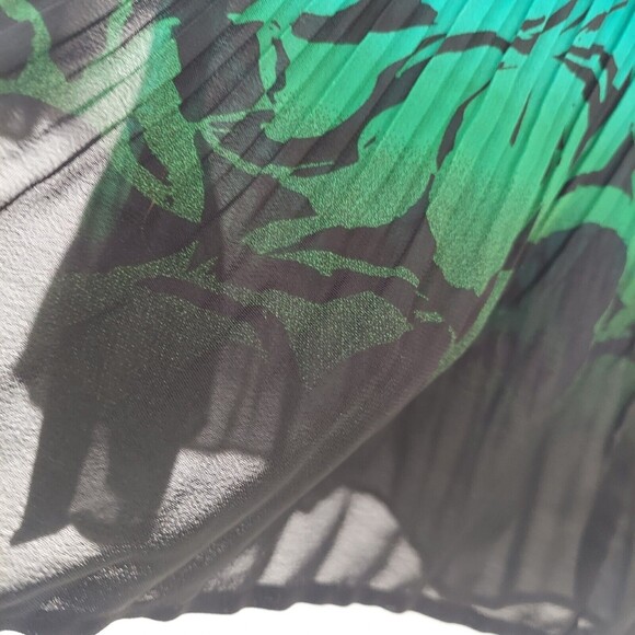 Fashion Bug M Shirt Animal Print Ombre Button Front Blouse Colorful Crinkle - Picture 6 of 9